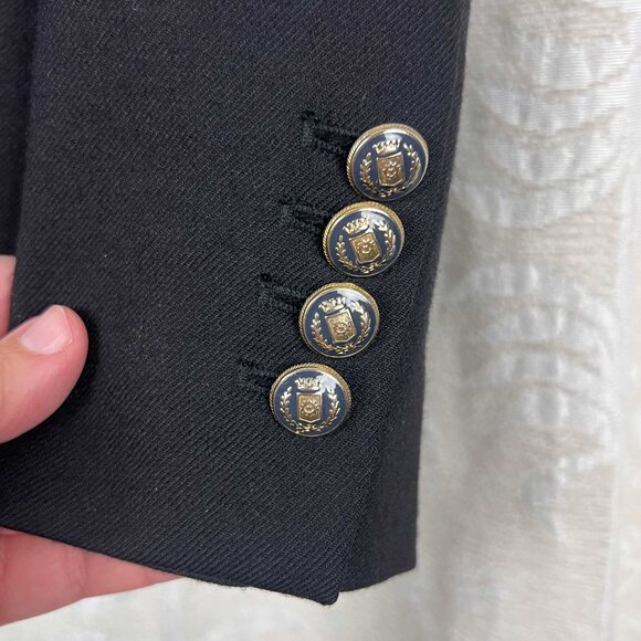 J. Crew schoolboy blazer black stretch wool - Picture 3 of 7